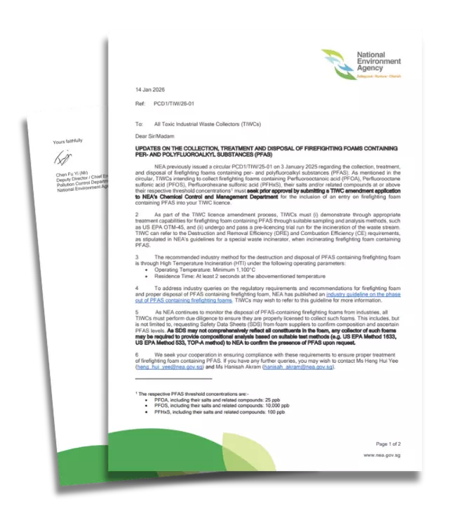 Document NEA Regulation PFAS 